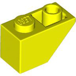 Roof Tile 1x2 Inverted Vibrant Yellow