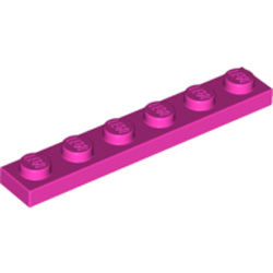 Plate 1x6 Bright Purple Plate 1x6 Bright Purple