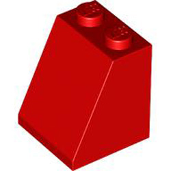 Roof Tile 2x2x2/65 Degree Bright Red