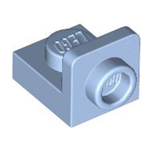 Plate 1x1 with 1.5 Plate 1x1 Upwards Light Royal Blue