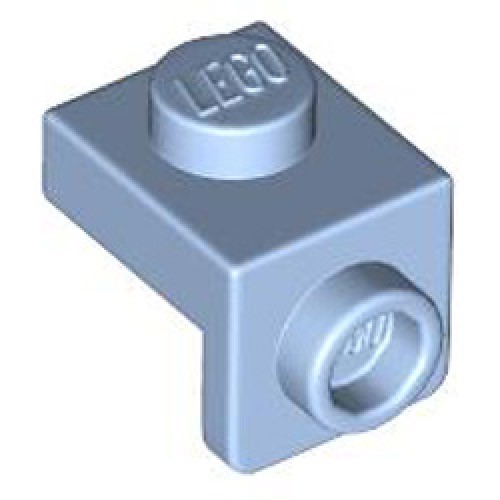 Plate 1x1 with 1.5 Plate 1x1 Downwards Light Royal Blue