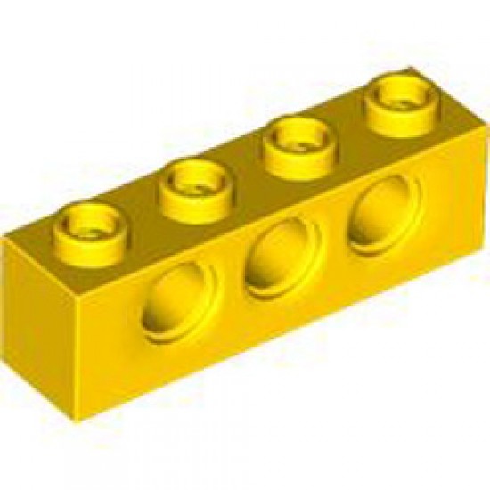 Technic Brick 1x4 Diameter 4.9 Bright Yellow