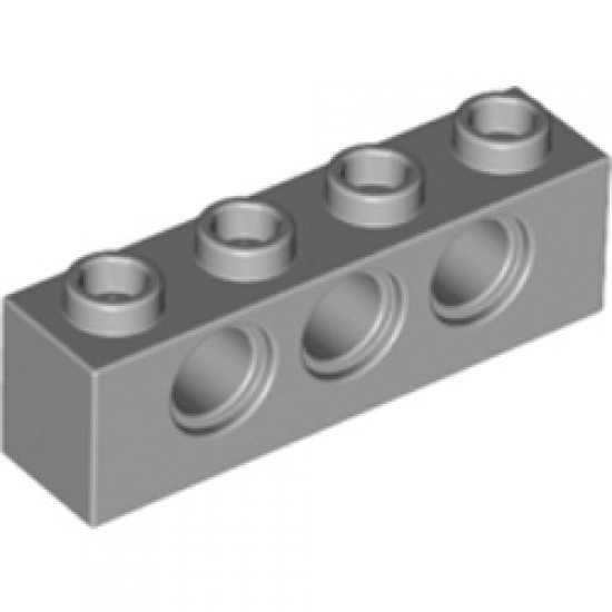 Technic Brick 1x4 Diameter 4.9 Medium Stone Grey