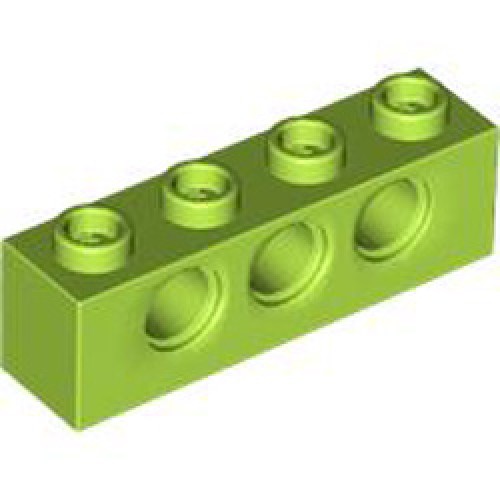 Technic Brick 1x4 Diameter 4.9 Bright Yellowish Green