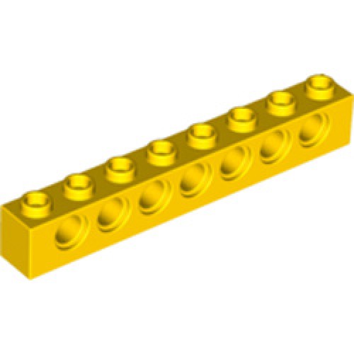 Technic Brick 1x8 Bright Yellow