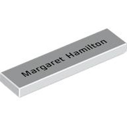 Flat Tile 1x4 Number 110 White