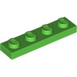 Plate 1x4 Bright Green