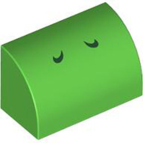 Brick 1x2 Outside Half Bow with Green Yoshi Nostrils Bright Green Brick 1x2 Outside Half Bow with Green Yoshi Nostrils Bright Green