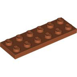 Plate 2x6 Dark Orange