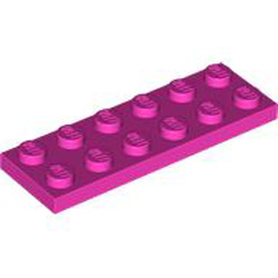 Plate 2x6 Bright Purple