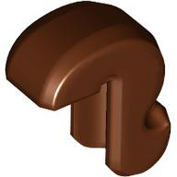 Design Plate 1x2x2 Reddish Brown