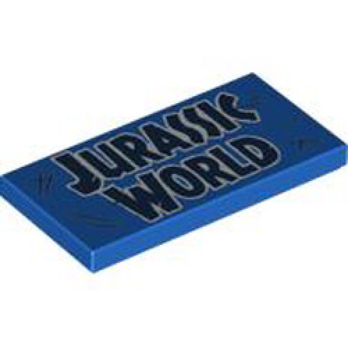 Flat Tile 2x4 Number 161 Bright Blue