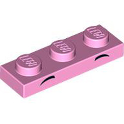 Plate 1x3 Number 14 Light Purple