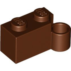 Hinge 1x2 Lower Part Reddish Brown