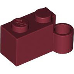 Hinge 1x2 Lower Part Dark Red