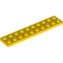 Plate 2x10 Bright Yellow