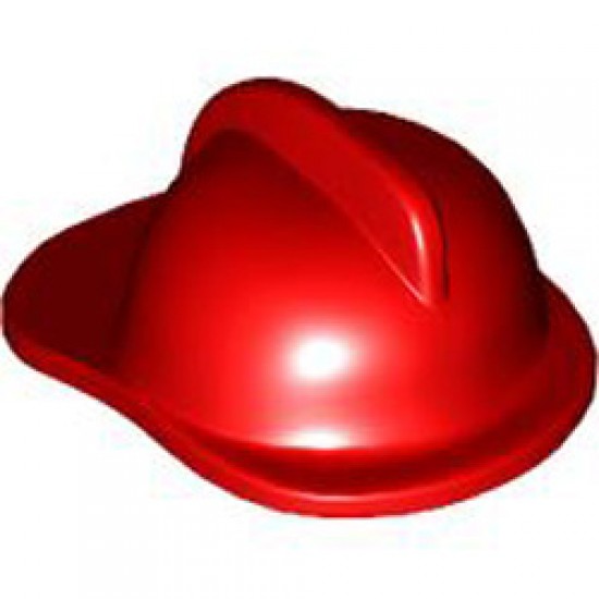 Mini Fireman Helmet Bright Red
