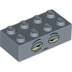 Brick 2x4 Number 1015 Sand Blue