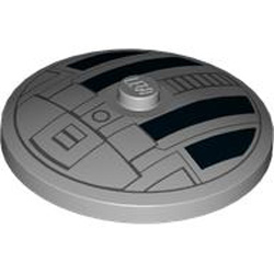 Round Plate Diameter 32x6.4 Number 38 Medium Stone Grey