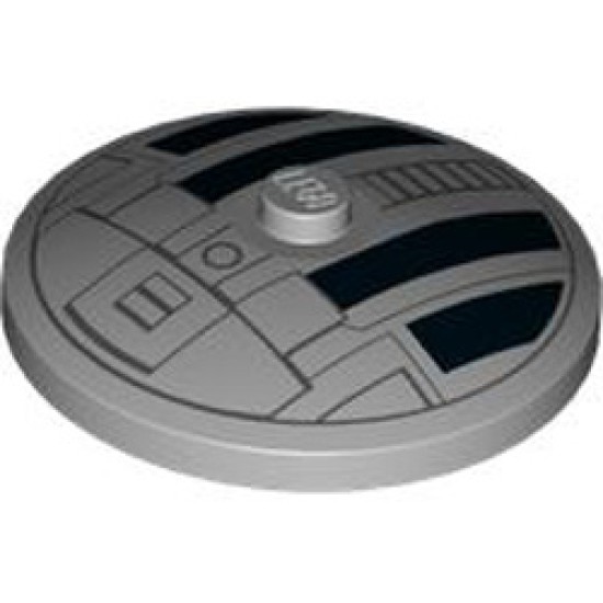 Round Plate Diameter 32x6.4 Number 38 Medium Stone Grey