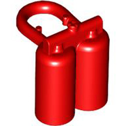 Mini Oxygen Bottles Bright Red