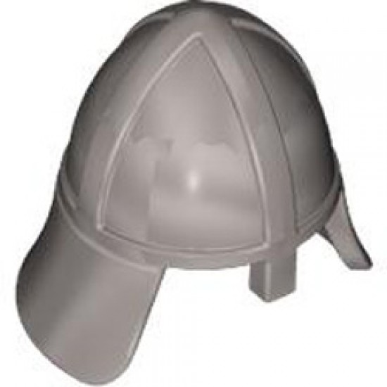 Mini Knights Helmet Silver Metallic