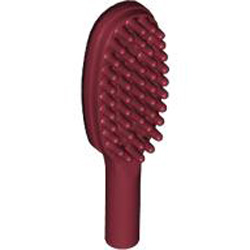 Hair Brush Dark Red