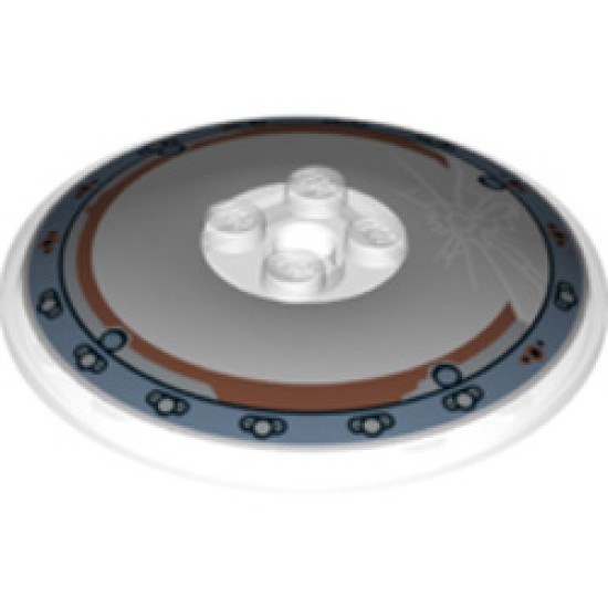 Satellite Dish 6x6, Number 4 Transparent White