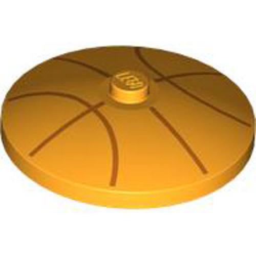 Round Plate Diameter 32x6.4 Number 39 Flame Yellowish Orange