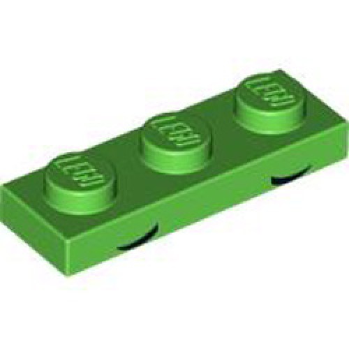 Plate 1x3 Number 20 Bright Green