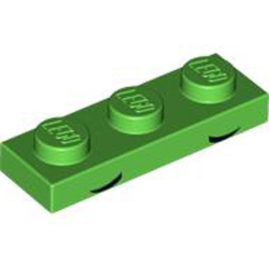 Plate 1x3 Number 20 Bright Green