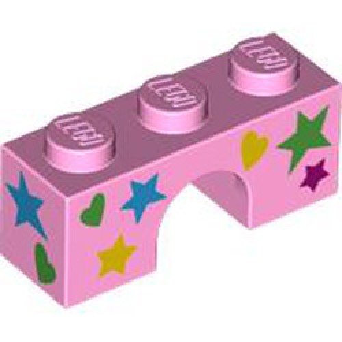 Brick 1x3 with Bow Number 6 Light Purple