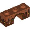 Brick 1x3 with Bow Number 8 Dark Orange