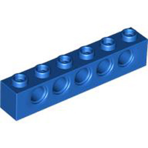 Technic Brick 1x6 Diameter 4.9 Bright Blue