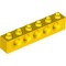 Technic Brick 1x6 Diameter 4.9 Bright Yellow