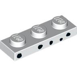 Plate 1x3 Number 22 White