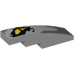 Brick with Bow 1x4 Number 2 Medium Stone Grey