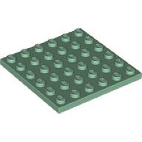 Plate 6x6 Sand Green