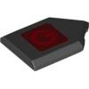 Flat Tile 2X3 with Angle Number 104 Black