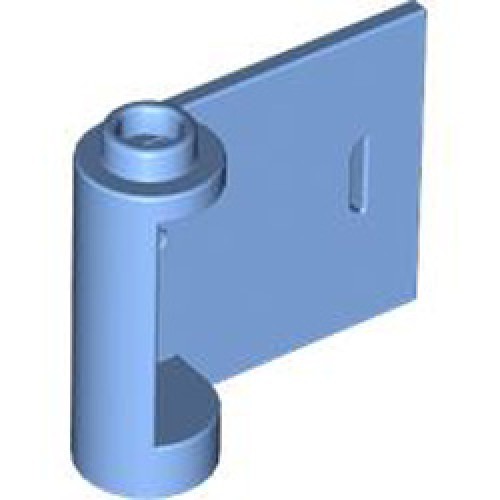 Right Door with Knob Hinge 1x3x2 Number 1 Medium Blue Right Door with Knob Hinge 1x3x2 Number 1 Medium Blue