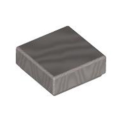 Flat Tile 1x1 Number 186 Silver Ink