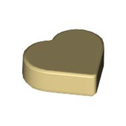 Tile 1x1 Heart Number 1 Brick Yellow Tile 1x1 Heart Number 1 Brick Yellow
