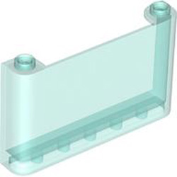 Vertical Front 1x6x3 Transparent Light Blue