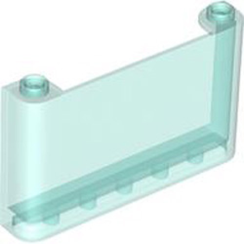 Vertical Front 1x6x3 Transparent Light Blue
