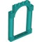 Wall 1x6x7 with Arch Bright Bluish Green