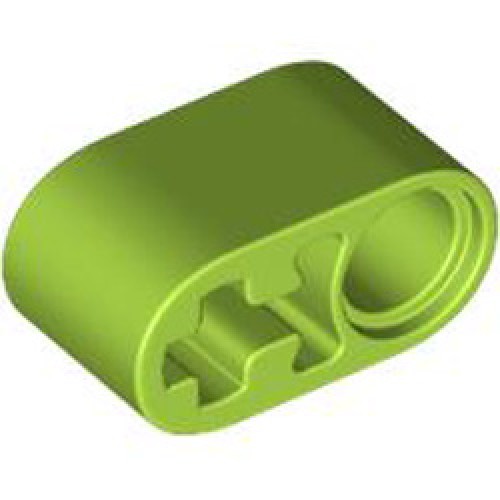 Beam 1x2 with Cross and Hole Bright Yellowish Green