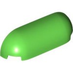Brick 1x4x1 Outside Half Bow Bright Green