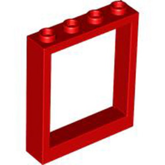Frame 1x4x4 Bright Red