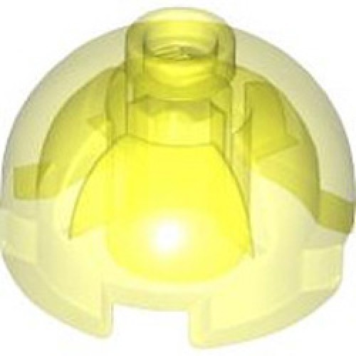 Final Brick 2x2 Transparent Fluorescent Green
