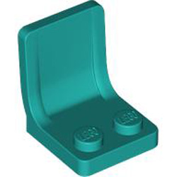 Seat 2x2x2 Bright Bluish Green